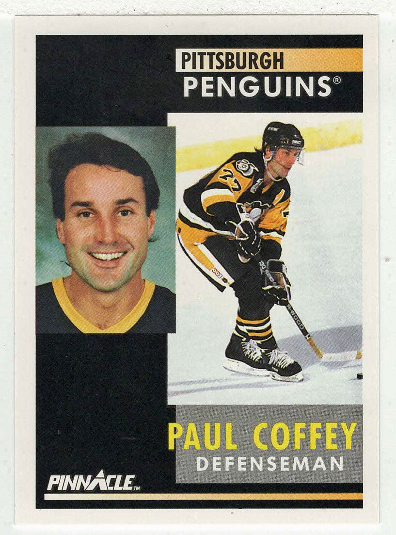 Paul Coffey - Pittsburgh Penguins (NHL Hockey Card) 1991-92 Pinnacle # 186 Mint