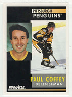 Paul Coffey - Pittsburgh Penguins (NHL Hockey Card) 1991-92 Pinnacle # 186 Mint