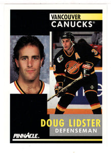 Doug Lidster - Vancouver Canucks (NHL Hockey Card) 1991-92 Pinnacle # 189 Mint