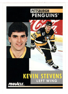 Kevin Stevens - Pittsburgh Penguins (NHL Hockey Card) 1991-92 Pinnacle # 191 Mint