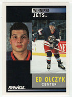 Ed Olczyk - Winnipeg Jets (NHL Hockey Card) 1991-92 Pinnacle # 193 Mint