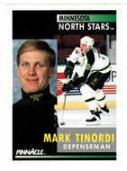 Mark Tinordi - Minnesota North Stars (NHL Hockey Card) 1991-92 Pinnacle # 199 Mint
