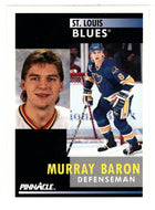 Murray Baron - St. Louis Blues (NHL Hockey Card) 1991-92 Pinnacle # 204 Mint
