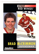 Brad McCrimmon - Detroit Red Wings (NHL Hockey Card) 1991-92 Pinnacle # 214 Mint