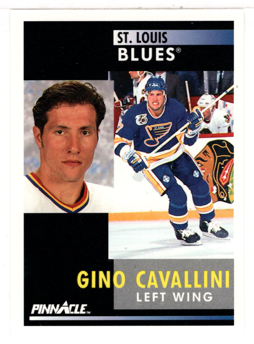 Gino Cavallini - St. Louis Blues (NHL Hockey Card) 1991-92 Pinnacle # 216 Mint