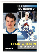 Craig Wolanin - Quebec Nordiques (NHL Hockey Card) 1991-92 Pinnacle # 217 Mint