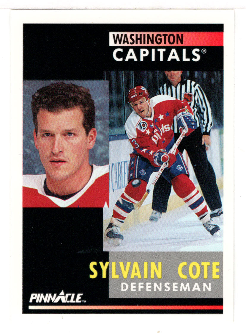 Sylvain Cote - Washington Capitals (NHL Hockey Card) 1991-92 Pinnacle # 221 Mint