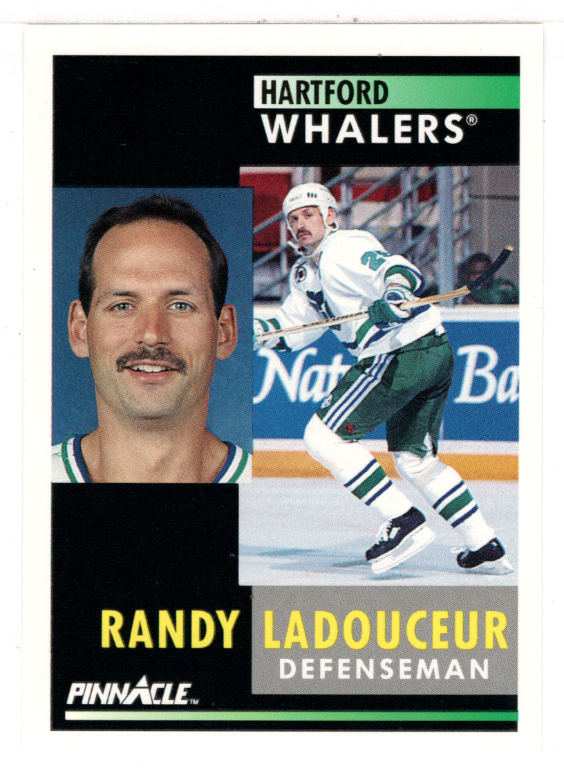 Randy Ladouceur - Hartford Whalers (NHL Hockey Card) 1991-92 Pinnacle # 224 Mint
