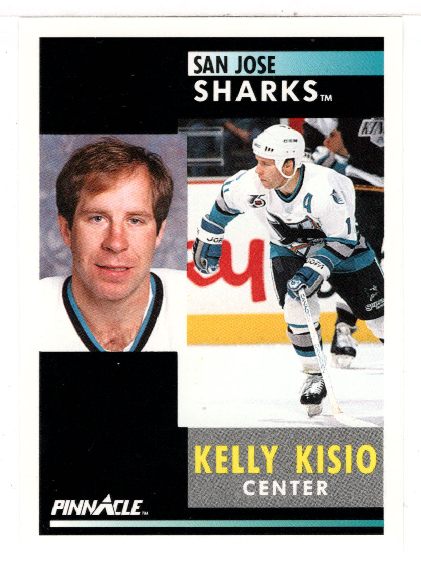 Kelly Kisio - San Jose Sharks (NHL Hockey Card) 1991-92 Pinnacle # 231 Mint