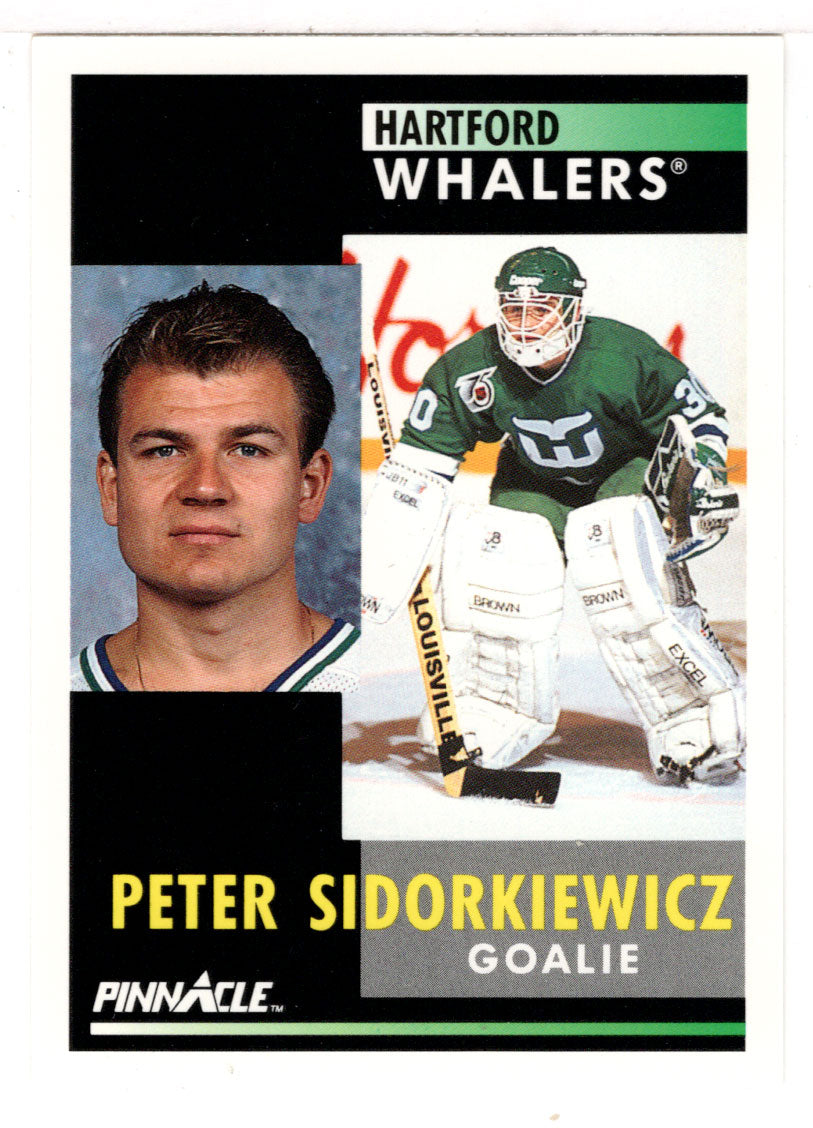 Peter Sidorkiewicz - Hartford Whalers (NHL Hockey Card) 1991-92 Pinnacle # 234 Mint
