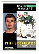 Peter Sidorkiewicz - Hartford Whalers (NHL Hockey Card) 1991-92 Pinnacle # 234 Mint