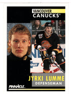 Jyrki Lumme - Vancouver Canucks (NHL Hockey Card) 1991-92 Pinnacle # 237 Mint