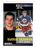 Darrin Shannon - Winnipeg Jets (NHL Hockey Card) 1991-92 Pinnacle # 243 Mint