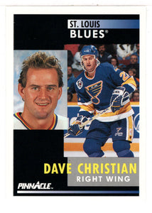 Dave Christian - St. Louis Blues (NHL Hockey Card) 1991-92 Pinnacle # 244 Mint