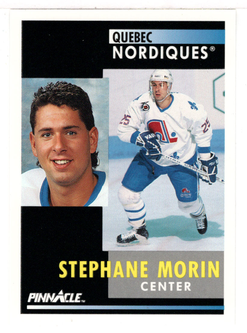 Stephane Morin - Quebec Nordiques (NHL Hockey Card) 1991-92 Pinnacle # 245 Mint