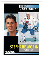 Stephane Morin - Quebec Nordiques (NHL Hockey Card) 1991-92 Pinnacle # 245 Mint