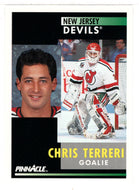Chris Terreri - New Jersey Devils (NHL Hockey Card) 1991-92 Pinnacle # 247 Mint