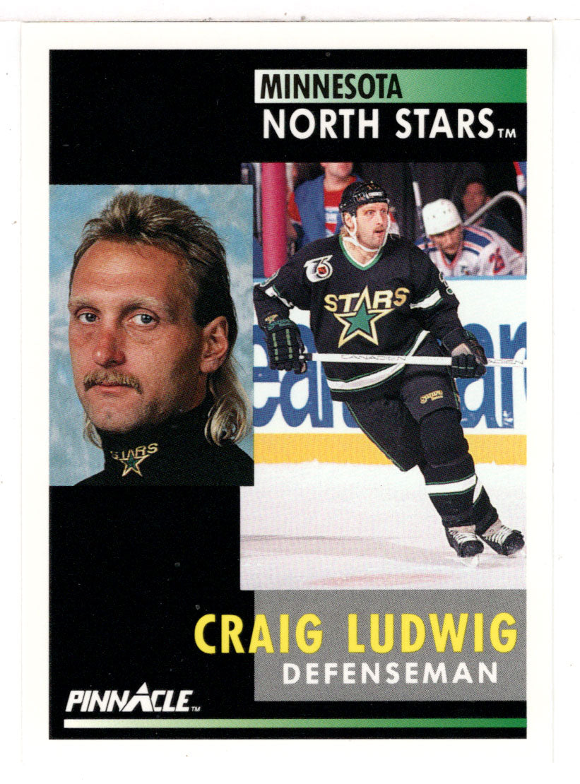 Craig Ludwig - Minnesota North Stars (NHL Hockey Card) 1991-92 Pinnacle # 248 Mint