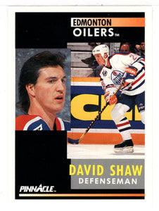 David Shaw - Edmonton Oilers (NHL Hockey Card) 1991-92 Pinnacle # 251 Mint