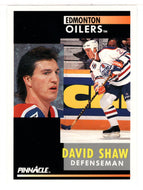 David Shaw - Edmonton Oilers (NHL Hockey Card) 1991-92 Pinnacle # 251 Mint