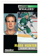 Mark Hunter - Hartford Whalers (NHL Hockey Card) 1991-92 Pinnacle # 253 Mint