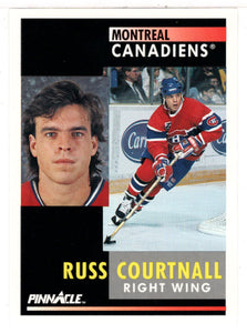 Russ Courtnall - Montreal Canadiens (NHL Hockey Card) 1991-92 Pinnacle # 254 Mint