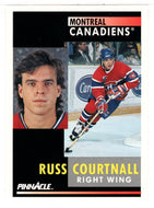 Russ Courtnall - Montreal Canadiens (NHL Hockey Card) 1991-92 Pinnacle # 254 Mint