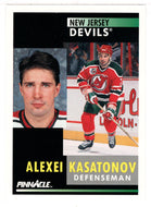 Alexei Kasatonov - New Jersey Devils (NHL Hockey Card) 1991-92 Pinnacle # 255 Mint