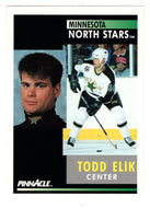 Todd Elik - Minnesota North Stars (NHL Hockey Card) 1991-92 Pinnacle # 264 Mint
