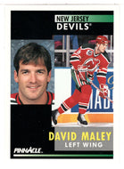 David Maley - New Jersey Devils (NHL Hockey Card) 1991-92 Pinnacle # 272 Mint
