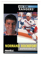 Normand Rochefort - New York Rangers (NHL Hockey Card) 1991-92 Pinnacle # 273 Mint