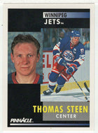 Thomas Steen - Winnipeg Jets (NHL Hockey Card) 1991-92 Pinnacle # 275 Mint