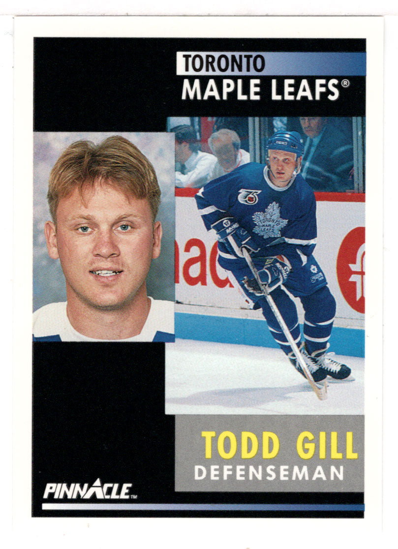 Todd Gill - Toronto Maple Leafs (NHL Hockey Card) 1991-92 Pinnacle # 278 Mint