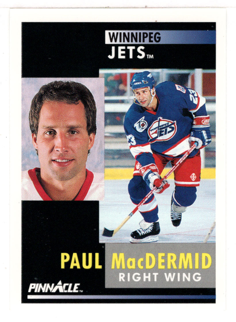 Paul MacDermid - Winnipeg Jets (NHL Hockey Card) 1991-92 Pinnacle # 279 Mint