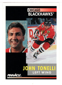 John Tonelli - Chicago Blackhawks (NHL Hockey Card) 1991-92 Pinnacle # 284 Mint