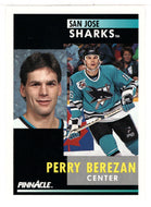 Perry Berezan - San Jose Sharks (NHL Hockey Card) 1991-92 Pinnacle # 287 Mint