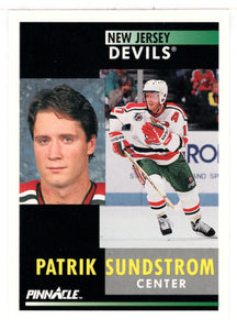 Patrik Sundstrom - New Jersey Devils (NHL Hockey Card) 1991-92 Pinnacle # 290 Mint