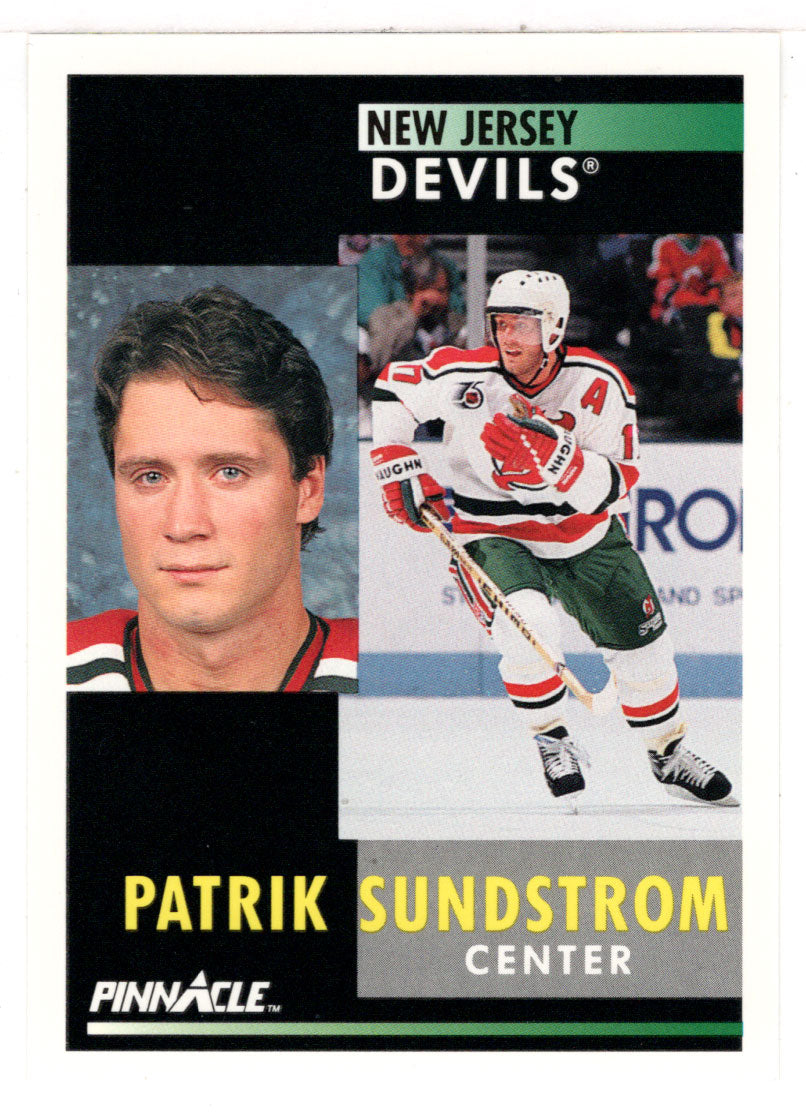 Patrik Sundstrom - New Jersey Devils (NHL Hockey Card) 1991-92 Pinnacle # 290 Mint
