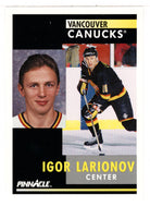 Igor Larionov - Vancouver Canucks (NHL Hockey Card) 1991-92 Pinnacle # 293 Mint