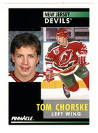 Tom Chorske - New Jersey Devils (NHL Hockey Card) 1991-92 Pinnacle # 295 Mint