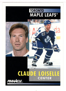 Claude Loiselle - Toronto Maple Leafs (NHL Hockey Card) 1991-92 Pinnacle # 296 Mint