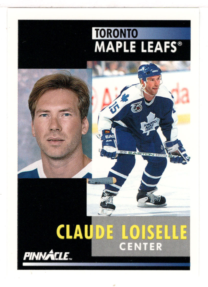 Claude Loiselle - Toronto Maple Leafs (NHL Hockey Card) 1991-92 Pinnacle # 296 Mint