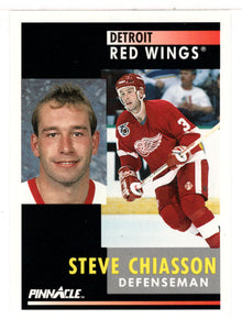 Steve Chiasson - Detroit Red Wings (NHL Hockey Card) 1991-92 Pinnacle # 298 Mint