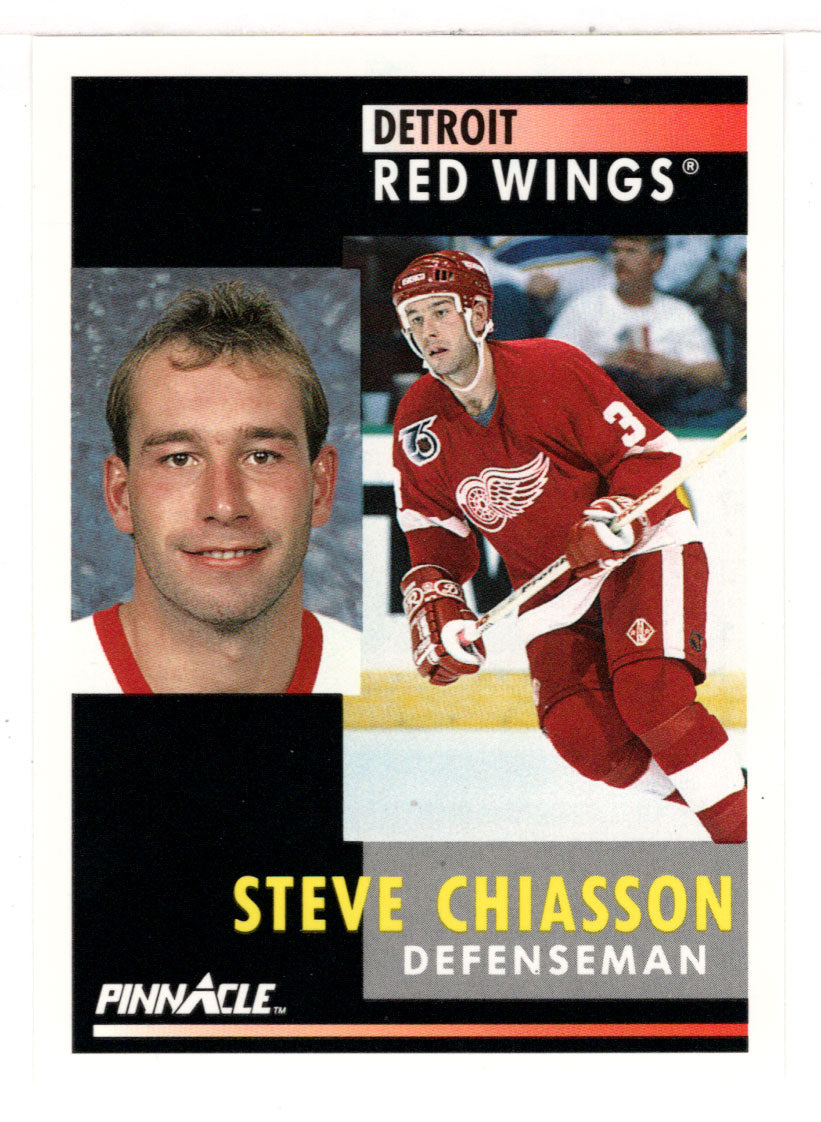 Steve Chiasson - Detroit Red Wings (NHL Hockey Card) 1991-92 Pinnacle # 298 Mint