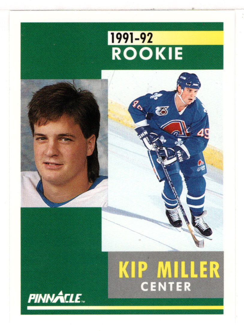 Kip Miller - Quebec Nordiques (NHL Hockey Card) 1991-92 Pinnacle # 306 Mint