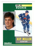 Kip Miller - Quebec Nordiques (NHL Hockey Card) 1991-92 Pinnacle # 306 Mint