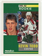 Kevin Todd RC - New Jersey Devils (NHL Hockey Card) 1991-92 Pinnacle # 308 Mint