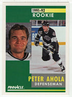 Peter Ahola RC - Los Angeles Kings (NHL Hockey Card) 1991-92 Pinnacle # 312 Mint