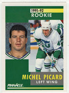 Michel Picard RC - Hartford Whalers (NHL Hockey Card) 1991-92 Pinnacle # 327 Mint