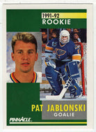 Pat Jablonski RC - St. Louis Blues (NHL Hockey Card) 1991-92 Pinnacle # 331 Mint